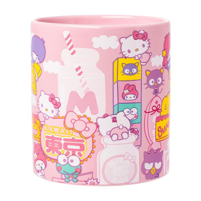 Hello Kitty Hello Kitty and Friends Ceramic Mug (Kawaii Fun) Rosas | CL_HK22973