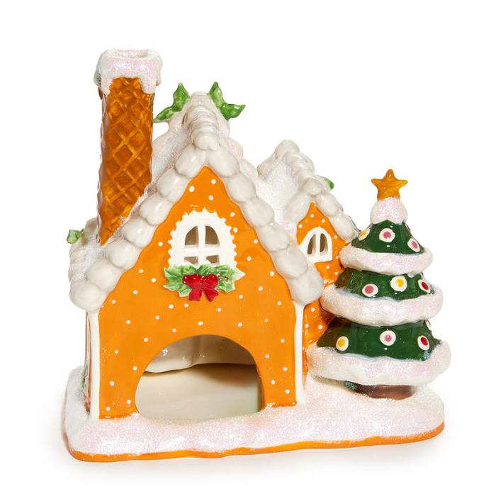 Hello Kitty Hello Kitty and Friends Ceramic Gingerbread Candle House Naranjas | CL_HK13275