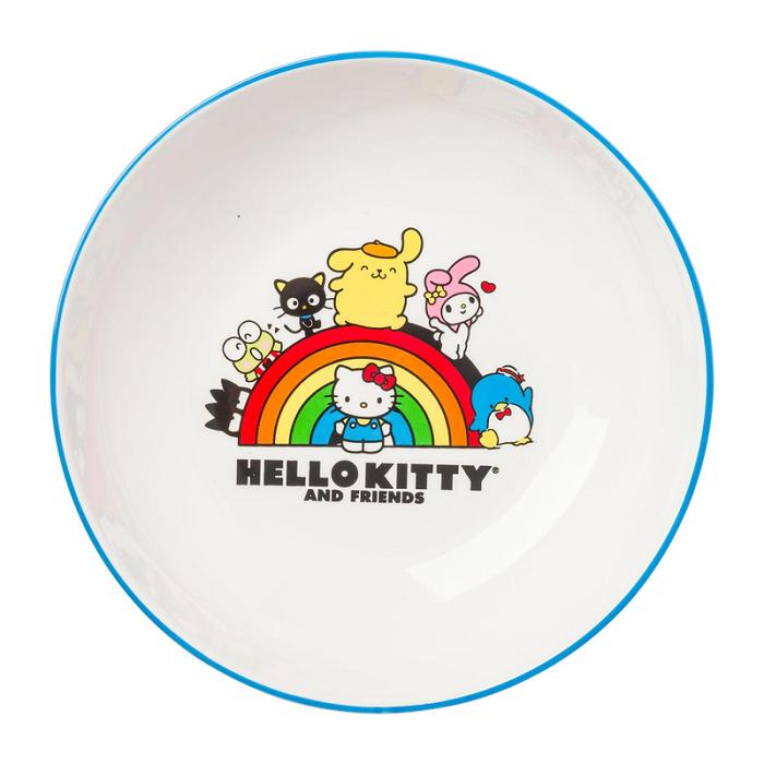 Hello Kitty Hello Kitty and Friends Ceramic Dinner Bowl (Rainbow Parade) Azules | CL_HK16041