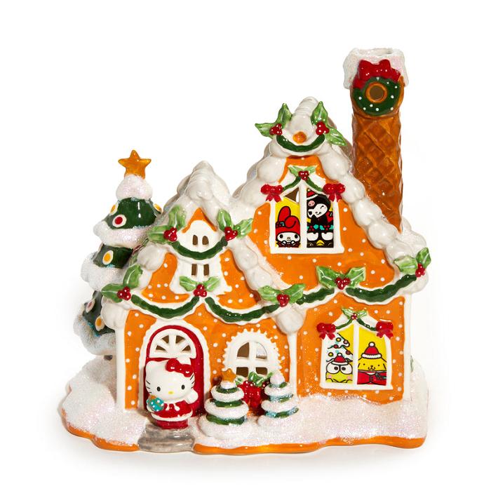 Hello Kitty Hello Kitty and Friends Ceramic Gingerbread Candle House Amarillo | CL_HK84889