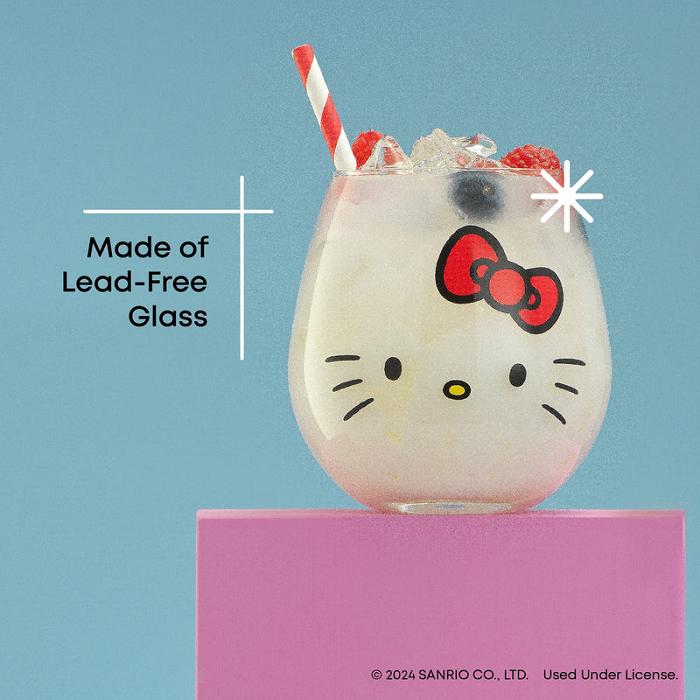 Hello Kitty Hello Kitty and Friends Hello Sippy Stemless Glasses (Set of 4) Multicolor | CL_HK15244