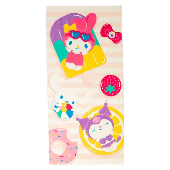 Hello Kitty Hello Kitty and Friends Ice Cream Float Beach Towel Multicolor | CL_HK68857