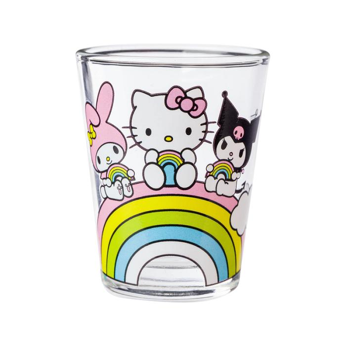 Hello Kitty Hello Kitty and Friends Mini Glass 4-Piece Set (Rainbows) Azules | CL_HK40824