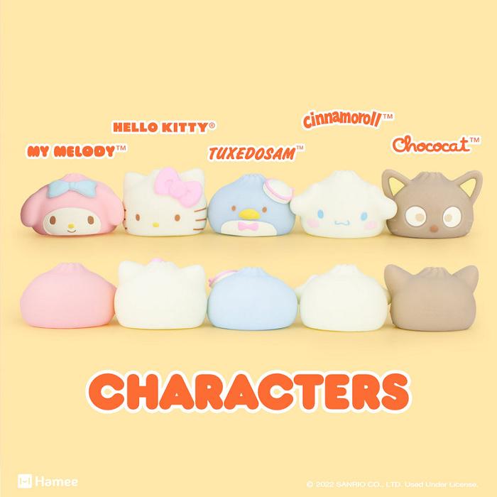 Hello Kitty Hello Kitty and Friends Steamed Bun Capsule Squishies (Series 3) Multicolor | CL_HK60353