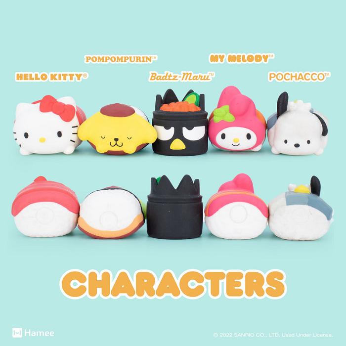 Hello Kitty Hello Kitty and Friends Sushi Capsule Squishies (Series 4) Multicolor | CL_HK12029