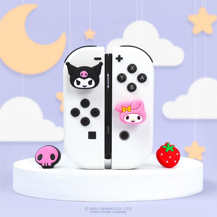 Hello Kitty Hello Kitty and Friends Switch Grip Caps (Kuromi + My Melody) Multicolor | CL_HK69161