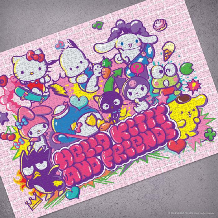 Hello Kitty Hello Kitty and Friends Tokyo Skate 1000-Pc Puzzle Moradas | CL_HK53135