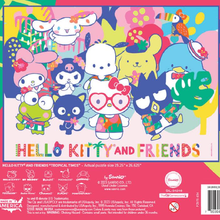 Hello Kitty Hello Kitty and Friends Tropical Times 1000-pc Puzzle Multicolor | CL_HK23613