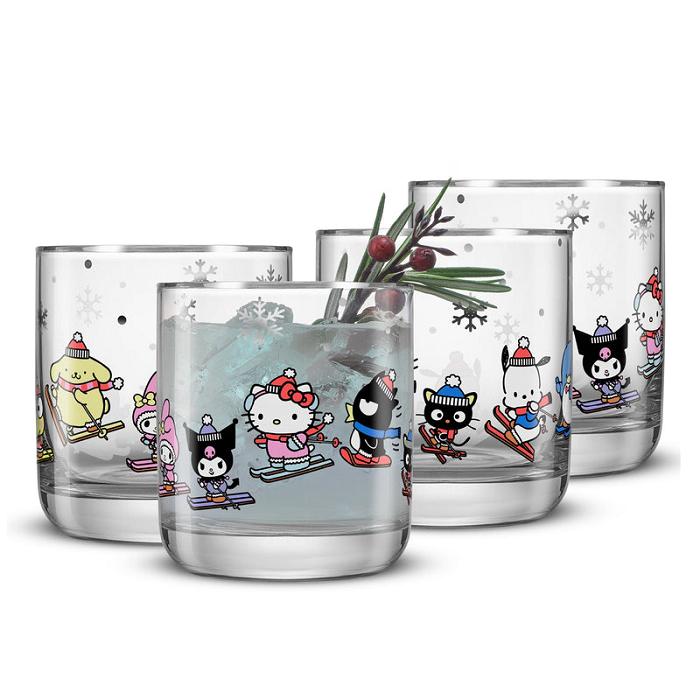 Hello Kitty Hello Kitty and Friends Winter Wonderland Short Glasses Multicolor | CL_HK10892