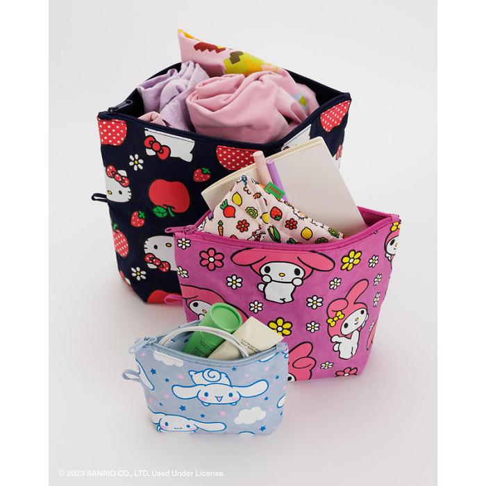 Hello Kitty Hello Kitty and Friends x Baggu Go Pouch Set Multicolor | CL_HK32008