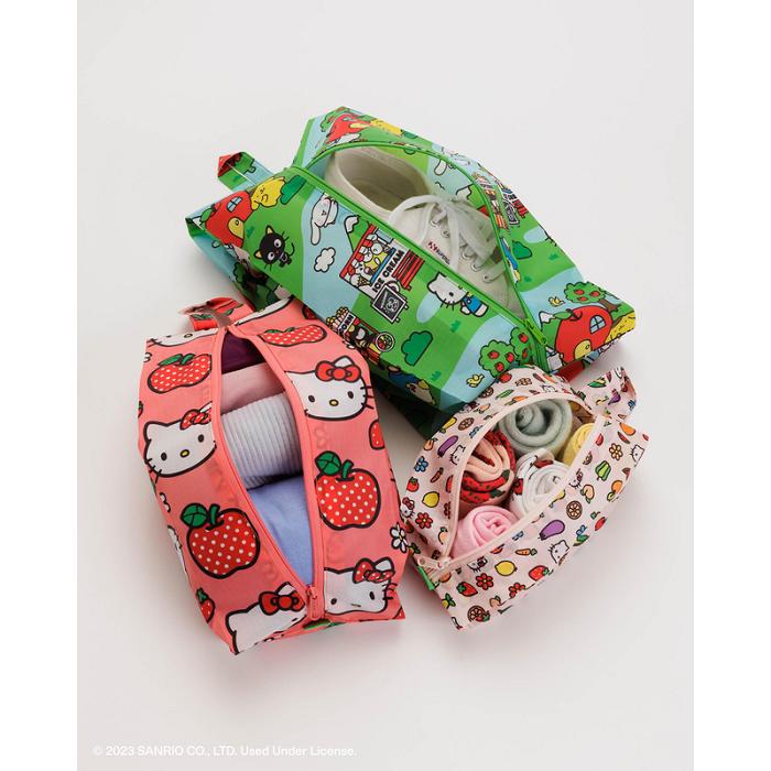 Hello Kitty Hello Kitty and Friends x Baggu 3D Zipper (Apples + Icons + Friends) Multicolor | CL_HK35114