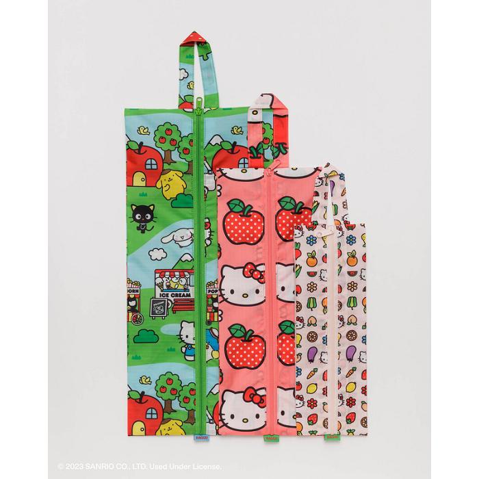 Hello Kitty Hello Kitty and Friends x Baggu 3D Zipper (Apples + Icons + Friends) Multicolor | CL_HK35114