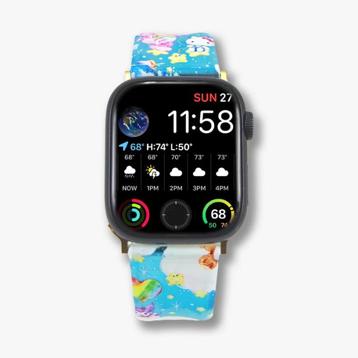 Hello Kitty Hello Kitty and Friends x Care Bears Jelly Apple Watch Band Azules Multicolor | CL_HK32224