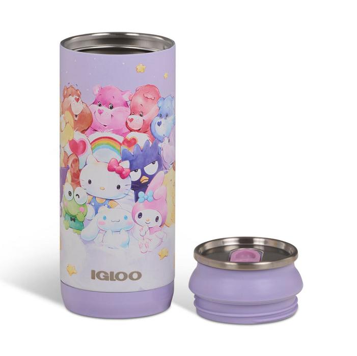 Hello Kitty Hello Kitty and Friends x Care Bears Igloo 16 Oz Can Cooler Moradas | CL_HK28382