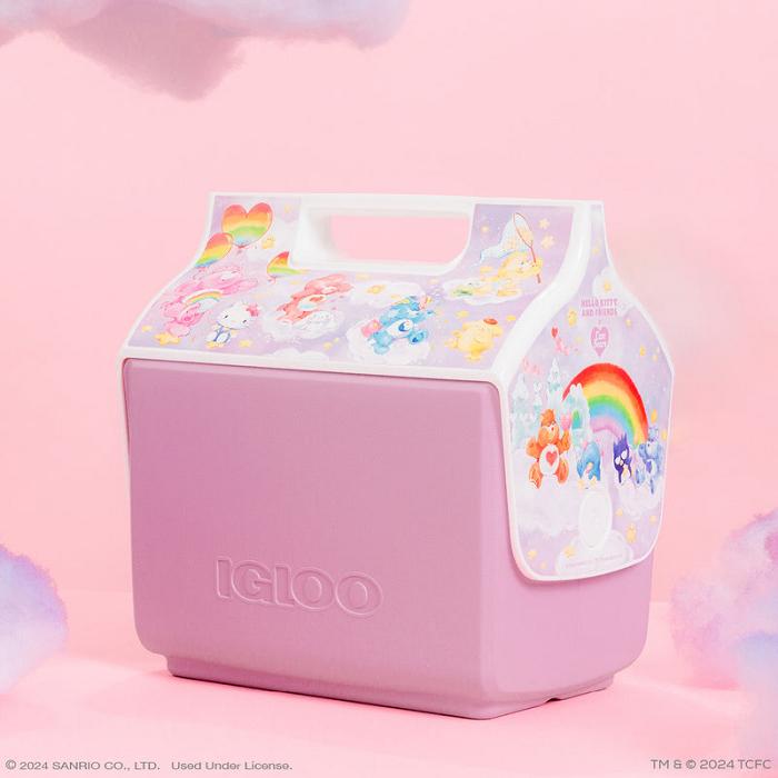 Hello Kitty Hello Kitty and Friends x Care Bears Igloo Little Playmate 7 Qt Cooler Rosas | CL_HK49920