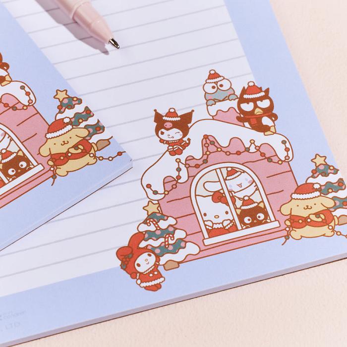 Hello Kitty Hello Kitty and Friends x Erin Condren Holiday Medium Notepad 2-Piece Set Azules | CL_HK83112