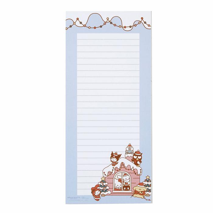 Hello Kitty Hello Kitty and Friends x Erin Condren Holiday List Notepad 2-Piece Set Azules | CL_HK50509