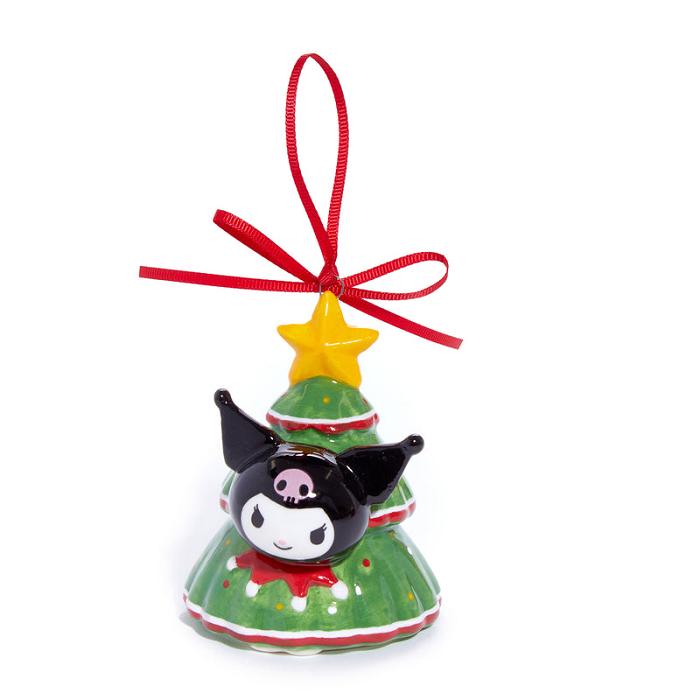 Hello Kitty Hello Kitty and Kuromi 2-pc Holiday Ceramic Ornament Set (Red) Rojas Verde | CL_HK93142