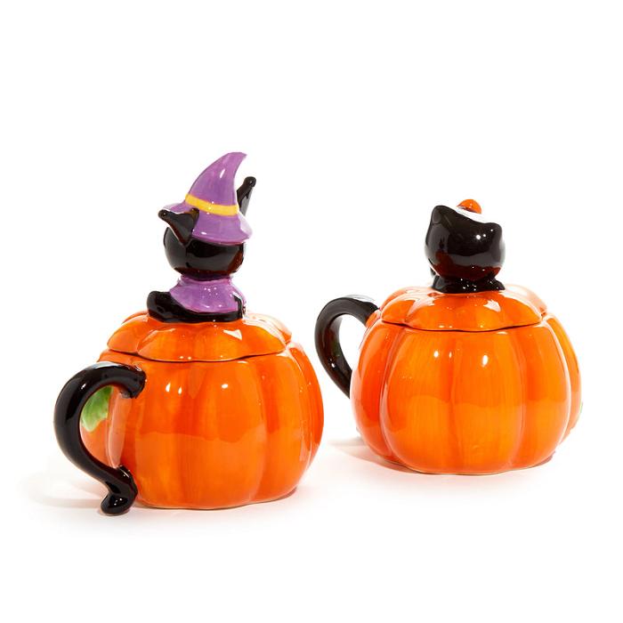 Hello Kitty Hello Kitty and Kuromi Pumpkin Ceramic Mugs Gift Set Naranjas | CL_HK16422