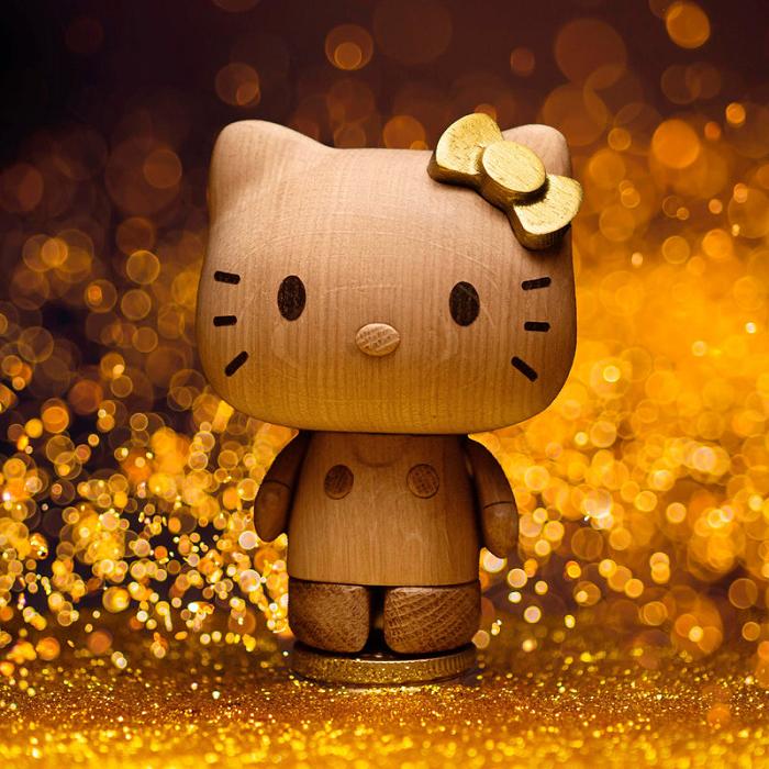 Hello Kitty Hello Kitty x Boyhood Limited Edition Oak Figurine (50th Anniversary) Marrones | CL_HK61760