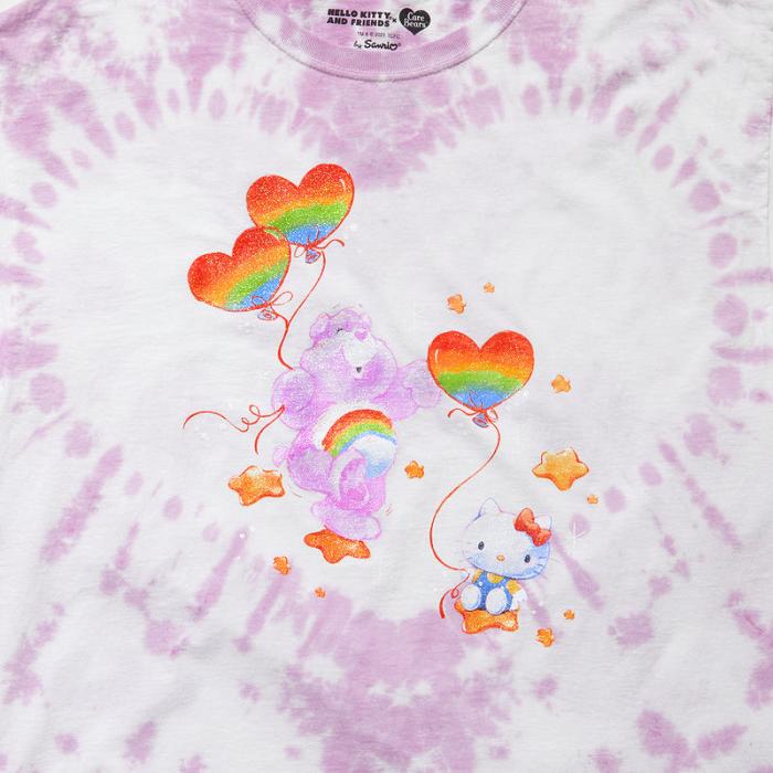 Hello Kitty Hello Kitty x Care Bears Tie-Dye Glitter Tee Rosas | CL_HK40014