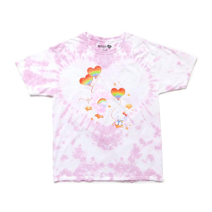 Hello Kitty Hello Kitty x Care Bears Tie-Dye Glitter Tee Rosas | CL_HK40014