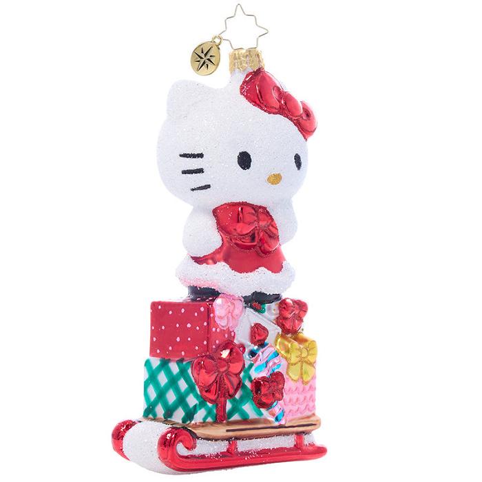 Hello Kitty Hello Kitty x Christopher Radko Handmade Glass Ornament (Happy Holidays) Rojas | CL_HK66786