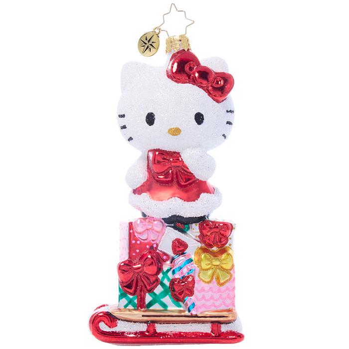 Hello Kitty Hello Kitty x Christopher Radko Handmade Glass Ornament (Happy Holidays) Rojas | CL_HK66786