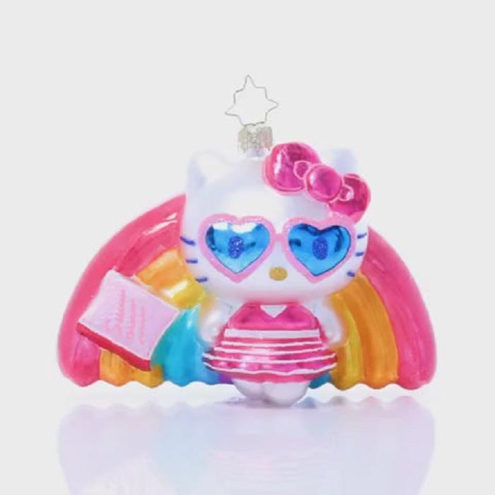 Hello Kitty Hello Kitty x Christopher Radko Handmade Glass Ornament (Pool Party) Multicolor | CL_HK39872