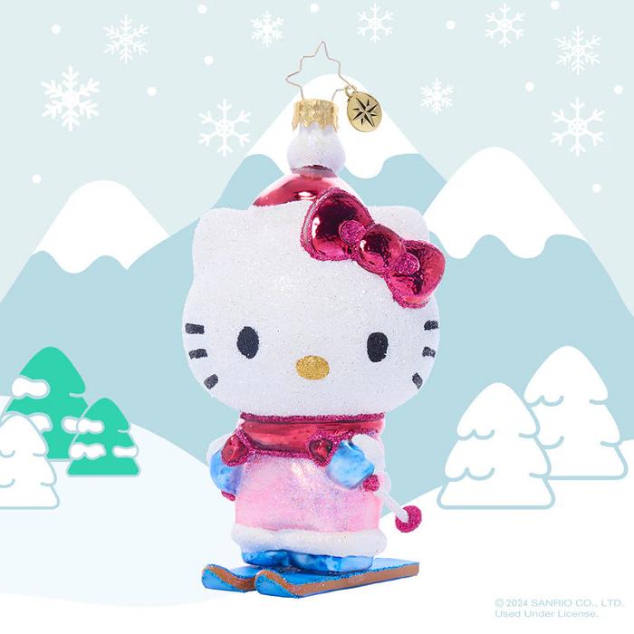 Hello Kitty Hello Kitty x Christopher Radko Handmade Glass Ornament (Aspen Adventure) Rosas | CL_HK82216