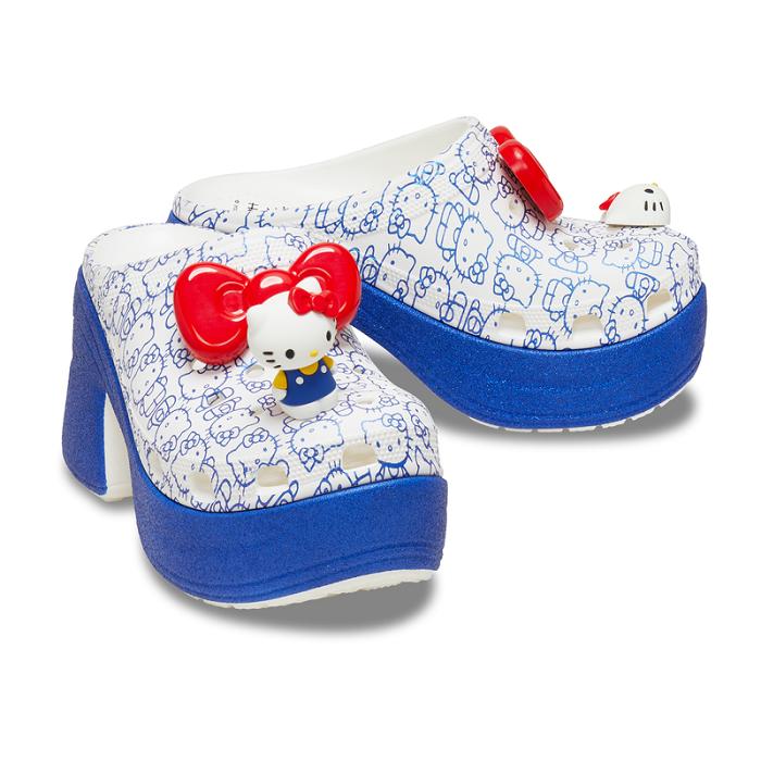 Hello Kitty Hello Kitty x Crocs Adult Siren Heeled Clog Blancas | CL_HK66761