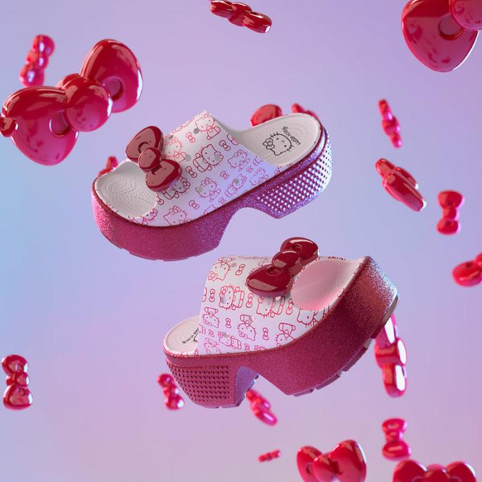 Hello Kitty Hello Kitty x Crocs Adult Stomp Slide Blancas | CL_HK38718