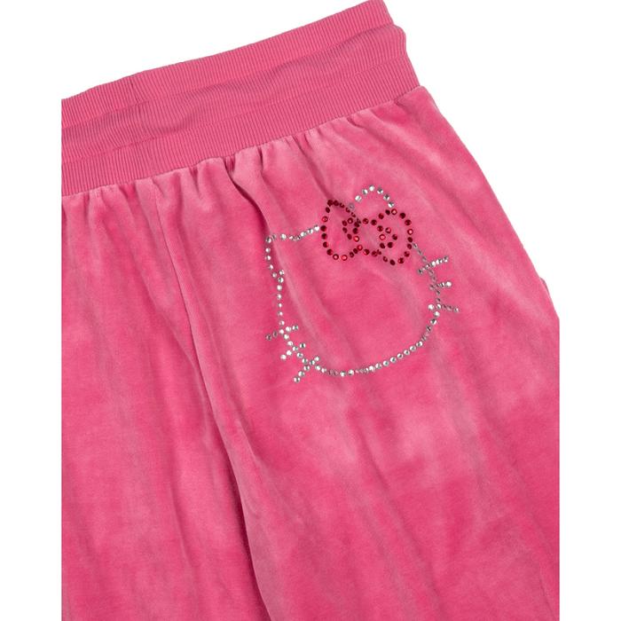 Hello Kitty Hello Kitty x Dumbgood Velour Track Pants (50th Anniv.) Rosas | CL_HK50615