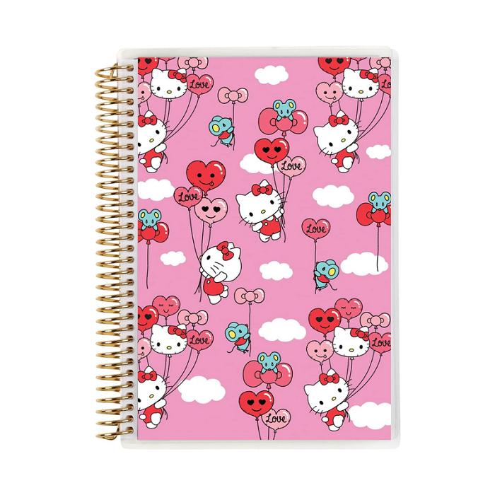 Hello Kitty Hello Kitty x Erin Condren Balloons A5 Coiled Notebook Rosas | CL_HK35858