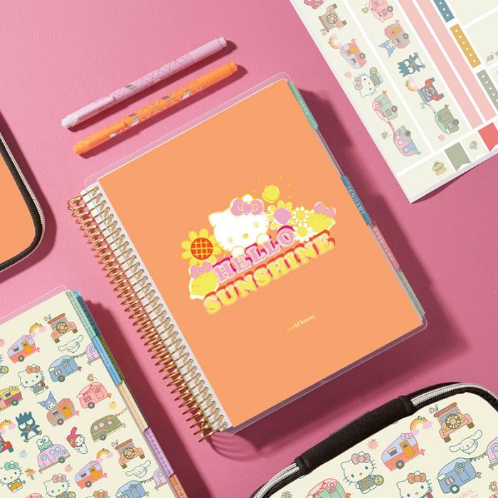 Hello Kitty Hello Kitty x Erin Condren Spiral Notebook (Hello Sunshine) Naranjas | CL_HK65763