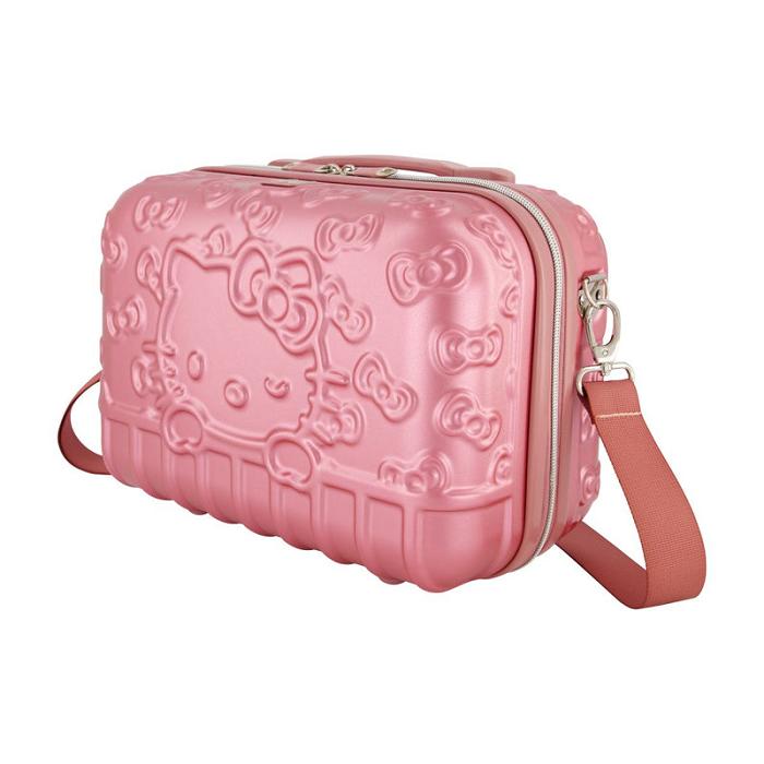 Hello Kitty Hello Kitty x FUL Pink Molded Carry-On Train Case Rosas | CL_HK54432