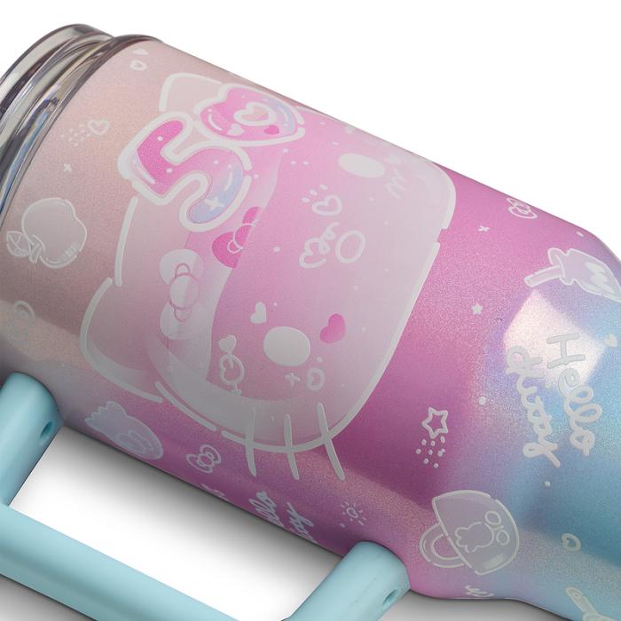 Hello Kitty Hello Kitty x Igloo 50th Anniversary 32oz Flip ‘n’ Sip Travel Mug Azules Rosas | CL_HK83258