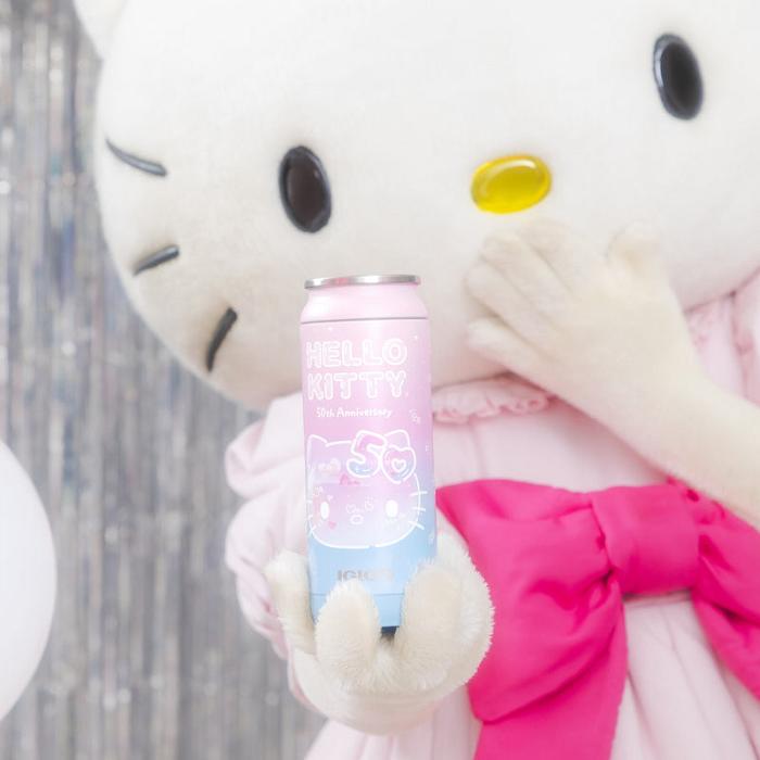 Hello Kitty Hello Kitty x Igloo 50th Anniversary 16oz Stainless Steel Can Azules Rosas | CL_HK37305