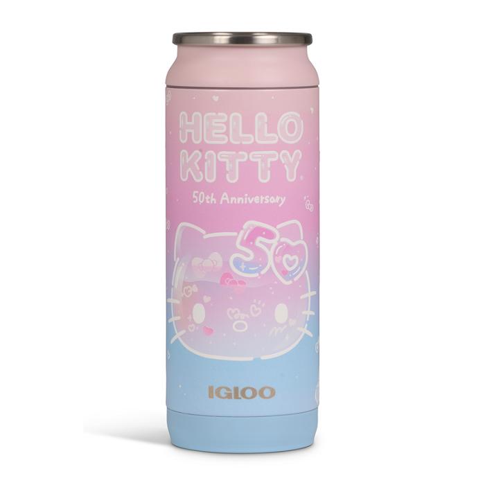 Hello Kitty Hello Kitty x Igloo 50th Anniversary 16oz Stainless Steel Can Azules Rosas | CL_HK37305