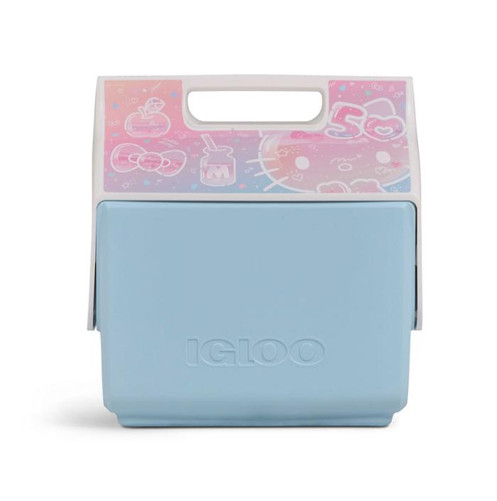 Hello Kitty Hello Kitty x Igloo 50th Anniversary Little Playmate 7 Qt Cooler Rosas Azules | CL_HK43925