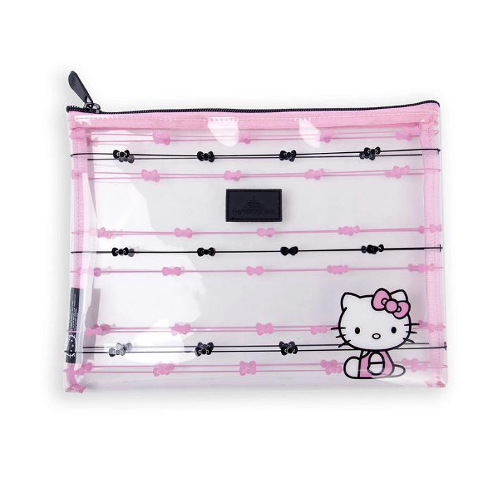 Hello Kitty Hello Kitty x Impressions Slim Pouch Set (Black) Rosas | CL_HK25245