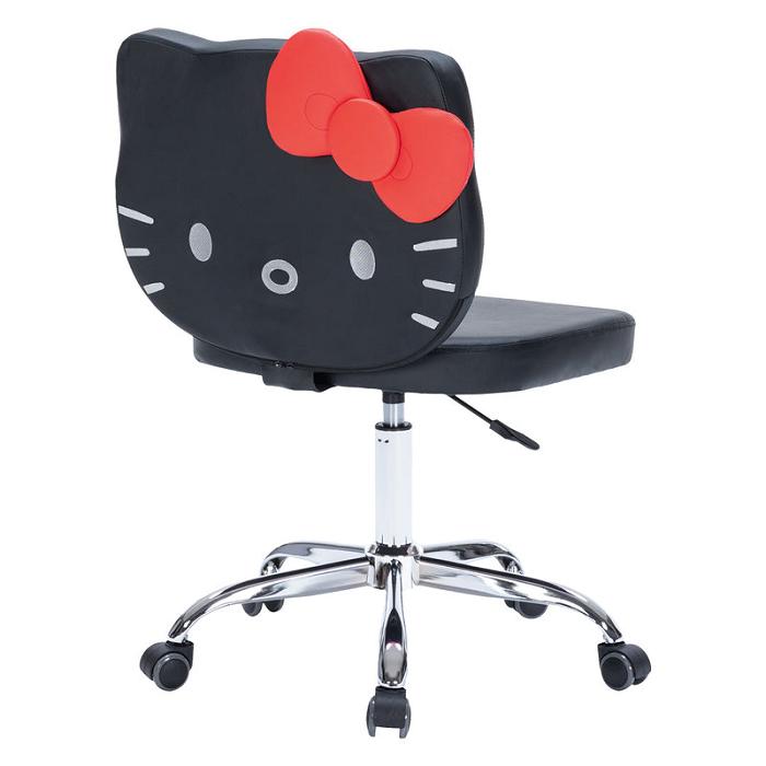 Hello Kitty Hello Kitty x Impressions Vanity Faux Leather Swivel Vanity Chair Negras | CL_HK58865