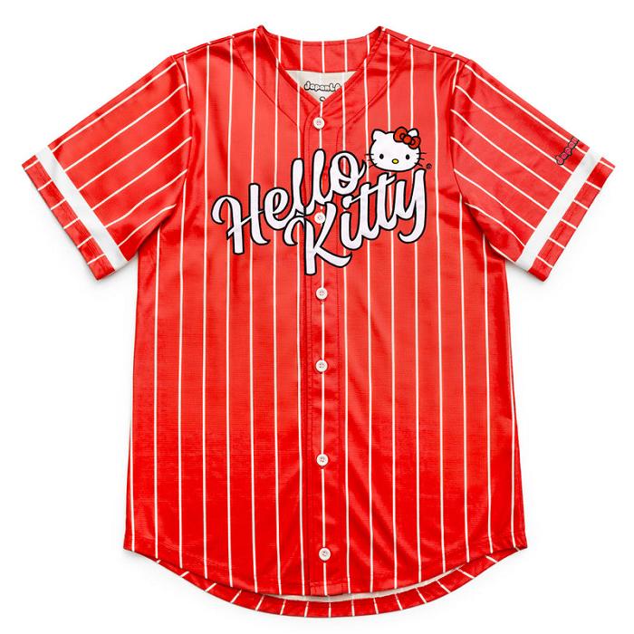 Hello Kitty Hello Kitty x JapanLA Baseball Jersey Rojas | CL_HK18547