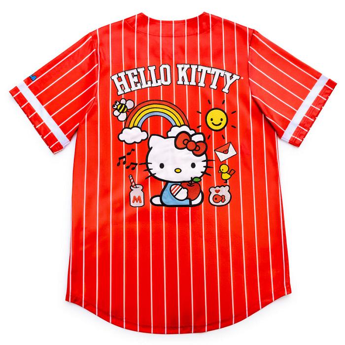 Hello Kitty Hello Kitty x JapanLA Baseball Jersey Rojas | CL_HK38545