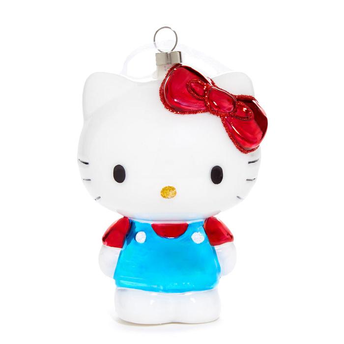 Hello Kitty Hello Kitty x Kat + Annie Glass Ornament Blancas Azules | CL_HK33949