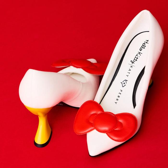 Hello Kitty Hello Kitty x Katy Perry Bow Heel (White) Blancas | CL_HK54861