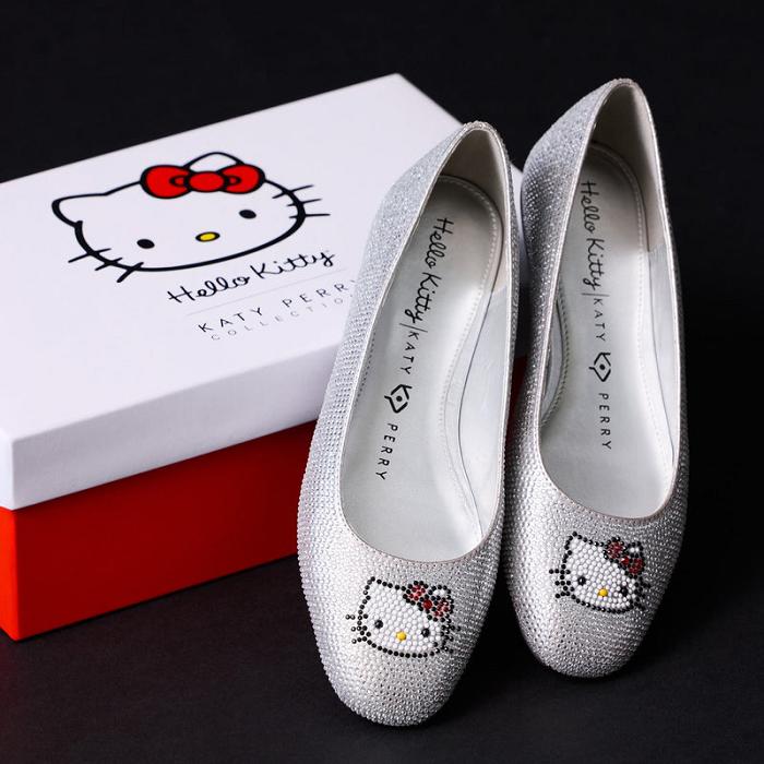 Hello Kitty Hello Kitty x Katy Perry Crystal Ballet Flat (Silver) Plateadas | CL_HK31417