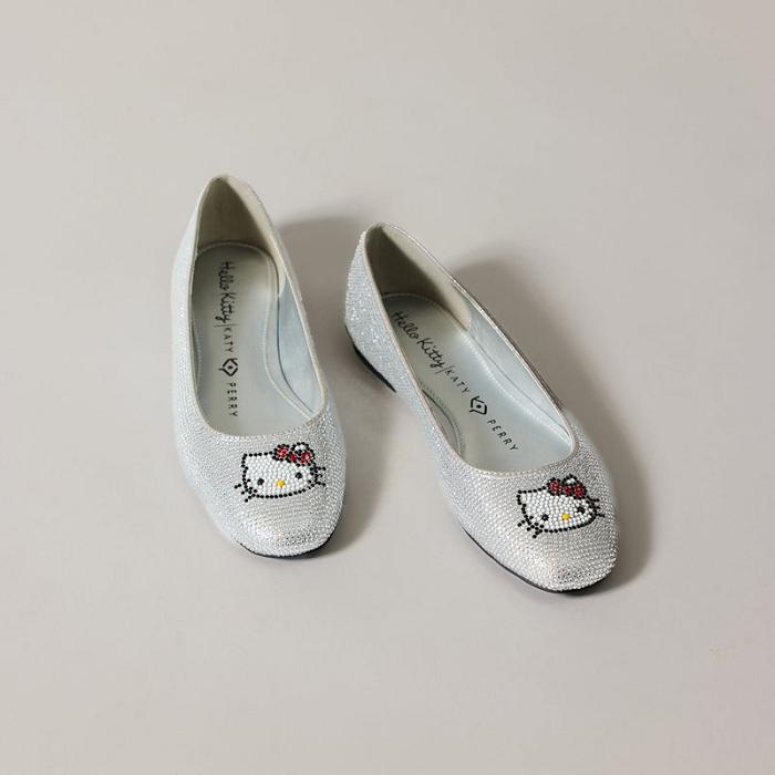 Hello Kitty Hello Kitty x Katy Perry Crystal Ballet Flat (Silver) Plateadas | CL_HK31417