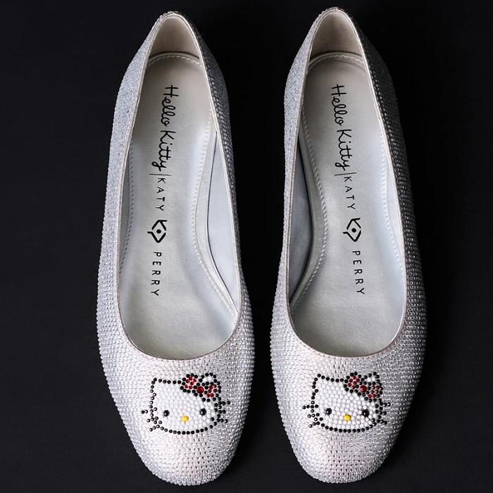 Hello Kitty Hello Kitty x Katy Perry Crystal Ballet Flat (Silver) Plateadas | CL_HK31417