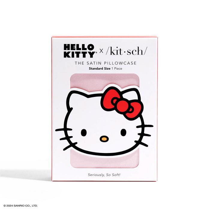 Hello Kitty Hello Kitty x Kitsch Face Pillowcase (Solid Pink) Rosas | CL_HK57966